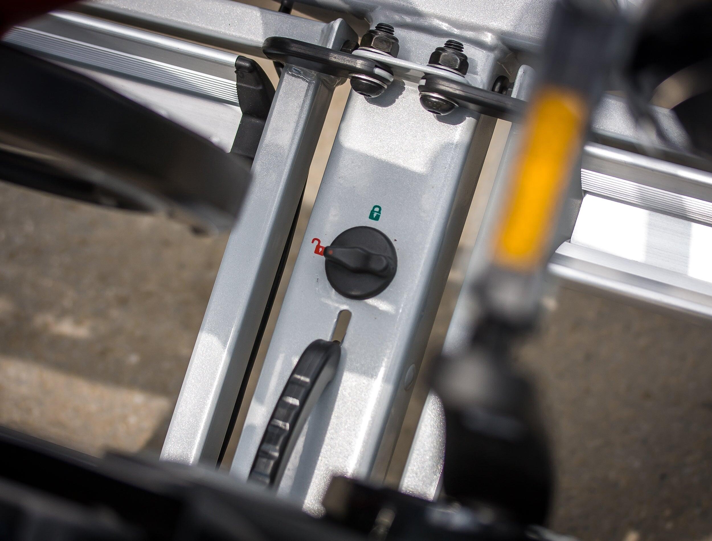 PORTE-VÉLOS 2 VÉLOS SUR ATTELAGE PREMIUM PLIABLE ET BASCULANT - EUFAB 5/8