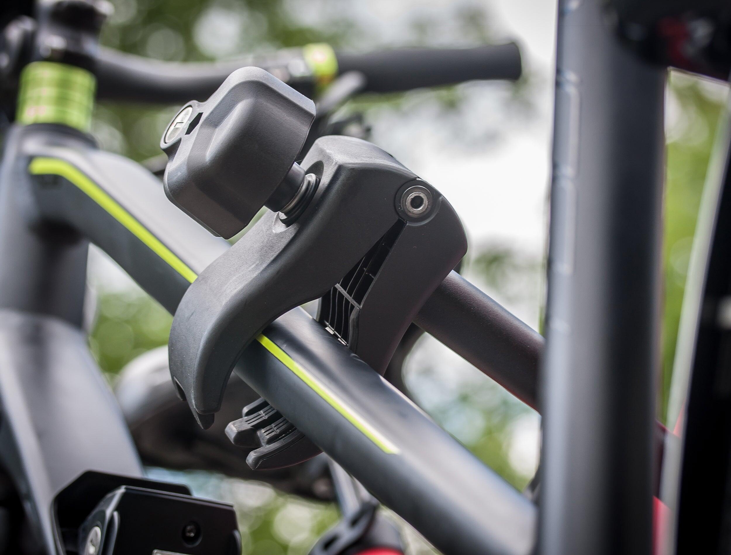 PORTE-VÉLOS 2 VÉLOS SUR ATTELAGE PREMIUM PLIABLE ET BASCULANT - EUFAB 6/8