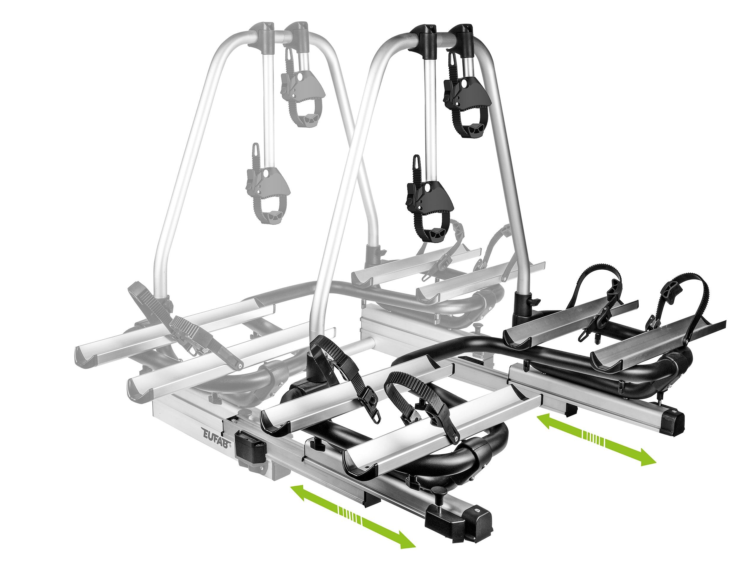 PORTE-VÉLOS 2 VÉLOS BS260 POUR FLÈCHE DE CARAVANE OU DE REMORQUE - EUFAB 5/6