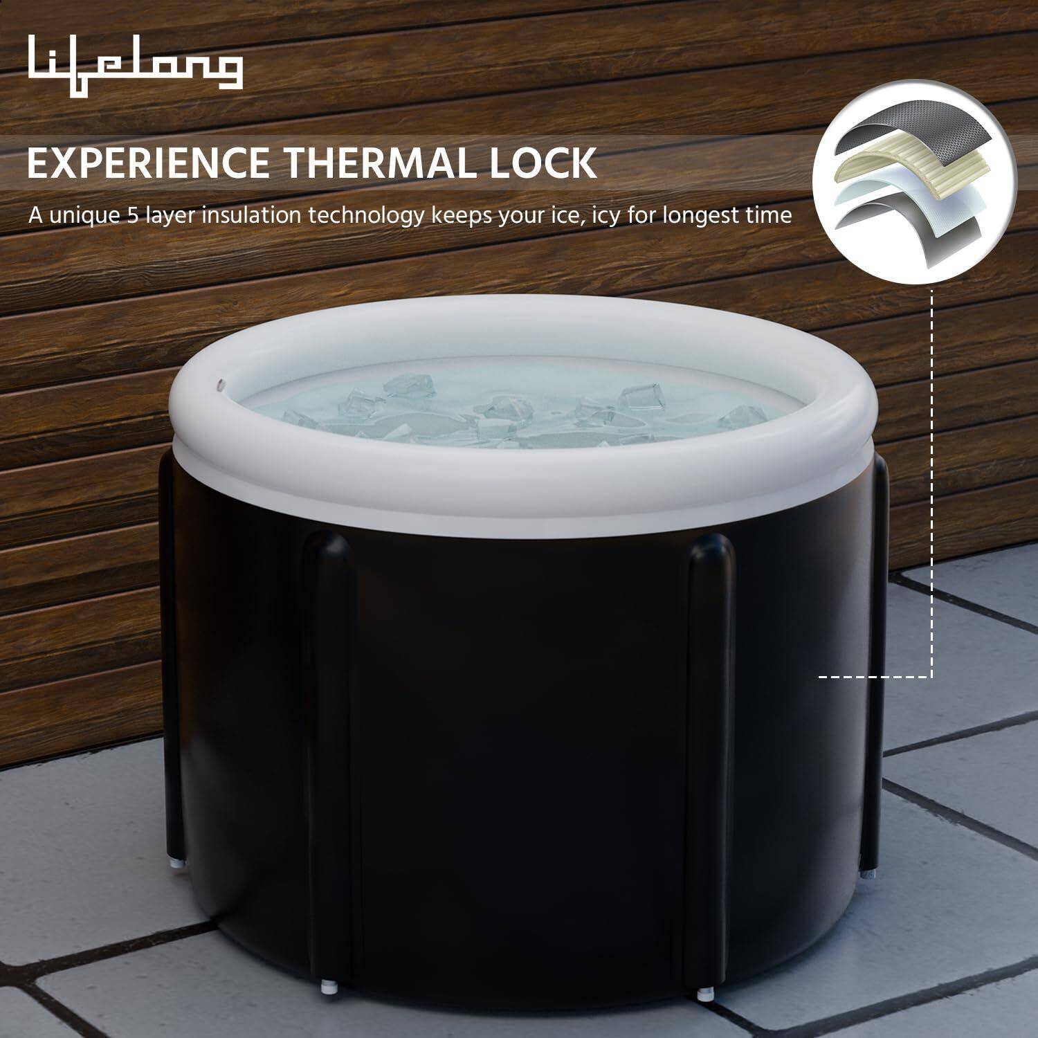 Lifelong Ice Bath Cold Plunge Tub - Ice Recovery Bath Tub - Durable & Multiple Layered, Portable Ice Bath Plunge Tub - Ice Bath  -  3