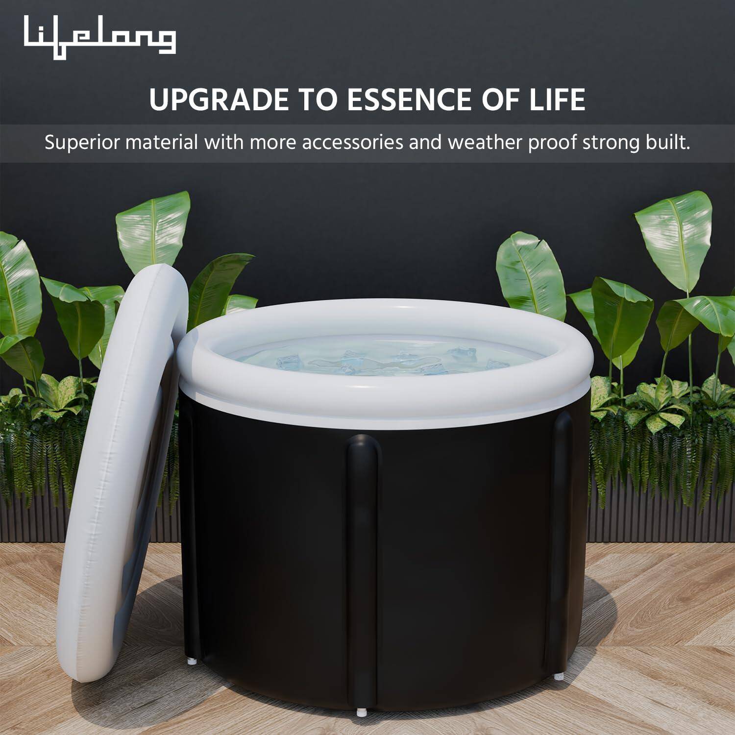 Lifelong Ice Bath Cold Plunge Tub - Ice Recovery Bath Tub - Durable & Multiple Layered, Portable Ice Bath Plunge Tub - Ice Bath  -  5