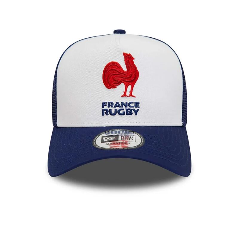 Cappellino Trucker New Era Edizione Francia Rugby Ffr Blu Marino E Bianco