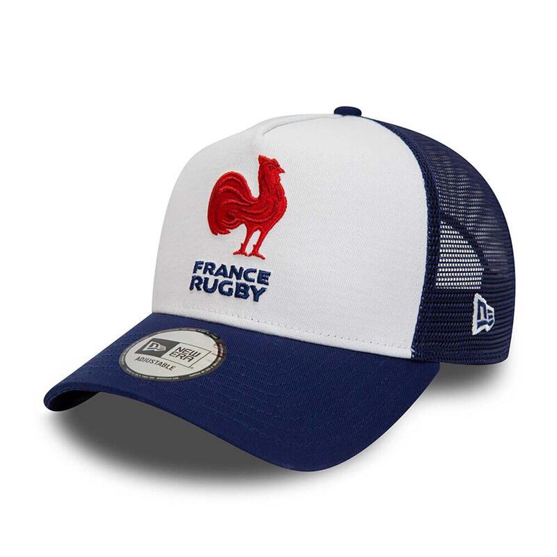 Cappellino Trucker New Era Edizione Francia Rugby Ffr Blu Marino E Bianco