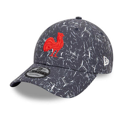 Pet 9forty new era volwassene xv van frankrijk crinkle all over print