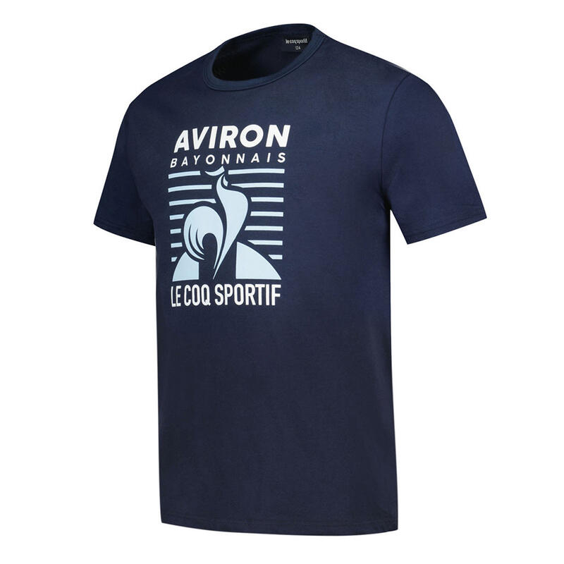 Camiseta Adulto Fan Aviron Bayonnais 2024-2025 Azul Marino