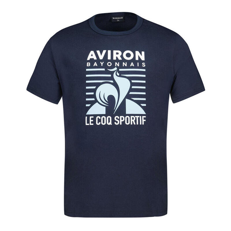 Camiseta Adulto Fan Aviron Bayonnais 2024-2025 Azul Marino