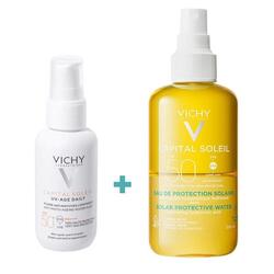 VICHY Capital Soleil UV-AGE SPF50 Water 40ml + Agua Protección Solar SPF50 200ml