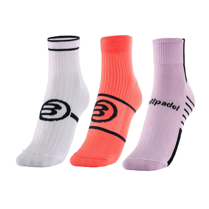 Pack 3 Calcetines Bullpadel Bp2302 Fw Mujer