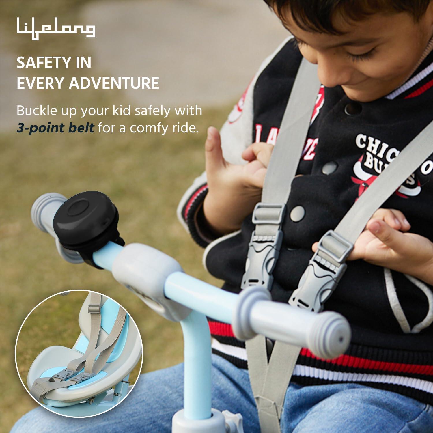 Lifelong Trike Cycle for Kids Cycle 2-5 Years - Tricycles for Boy & Girl - Baby Cycle - Bicycle for Kids - Bike for Kids with 3 EVA Wheels, Bell & Basket for Toys -Durable Tricycle 30kg Capacity