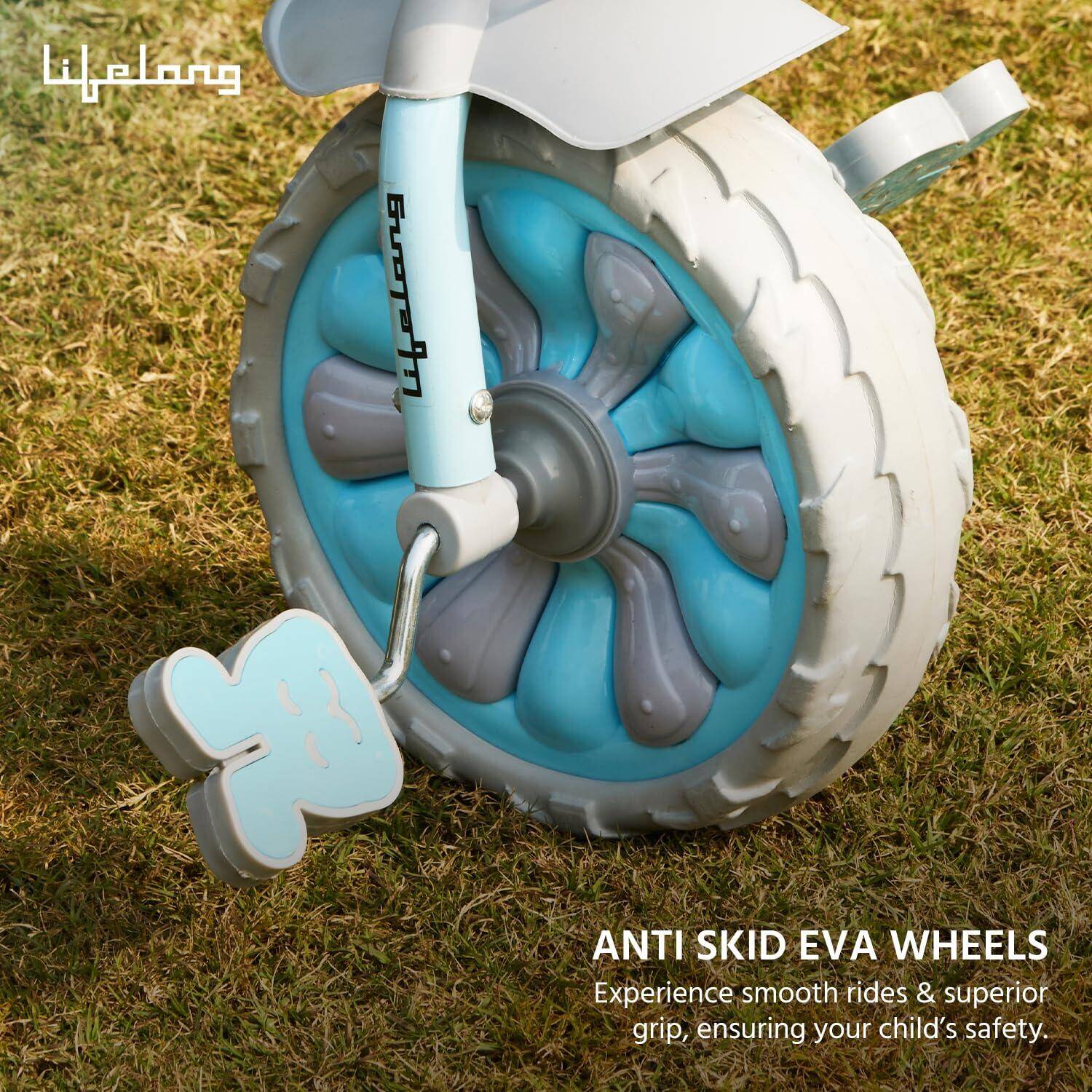 Lifelong Trike Cycle for Kids Cycle 2-5 Years - Tricycles for Boy & Girl - Baby Cycle - Bicycle for Kids - Bike for Kids with 3 EVA Wheels, Bell & Basket for Toys -Durable Tricycle 30kg Capacity -  2
