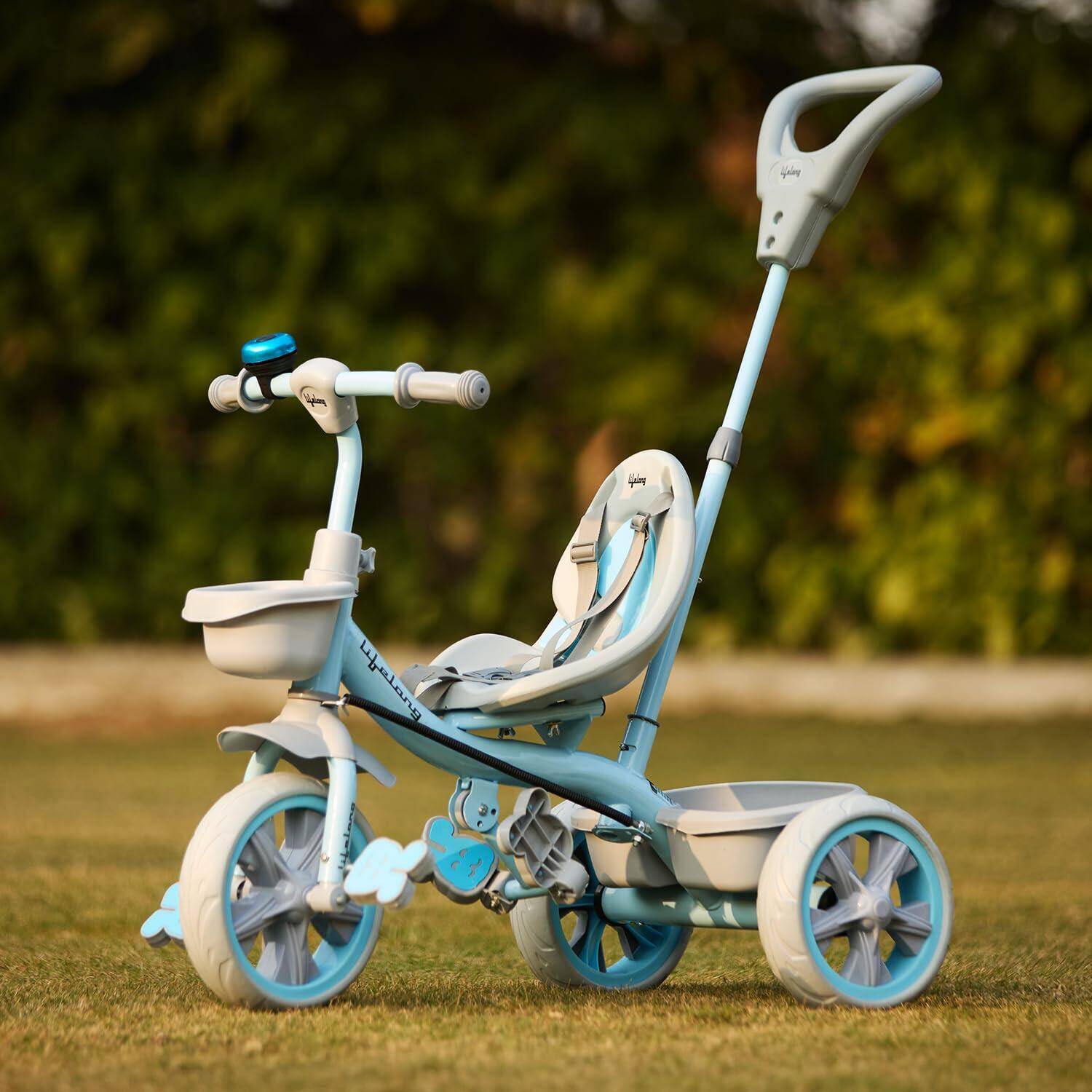 Lifelong Trike Cycle for Kids Cycle 2-5 years - Tricycles for Boy & Girl - Baby cycle - bicycle for kids - Bike with 3 EVA Wheels, Bell & Basket -Durable tricycle with Parental Control 30kg Capacity -  1