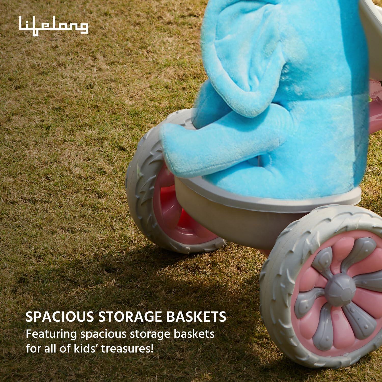 Lifelong Trike Cycle for Kids Cycle 2-5 Years - Tricycles for Boy & Girl - Baby Cycle - Bicycle for Kids - Bike for Kids with 3 EVA Wheels, Bell & Basket for Toys -Durable Tricycle 30kg Capacity