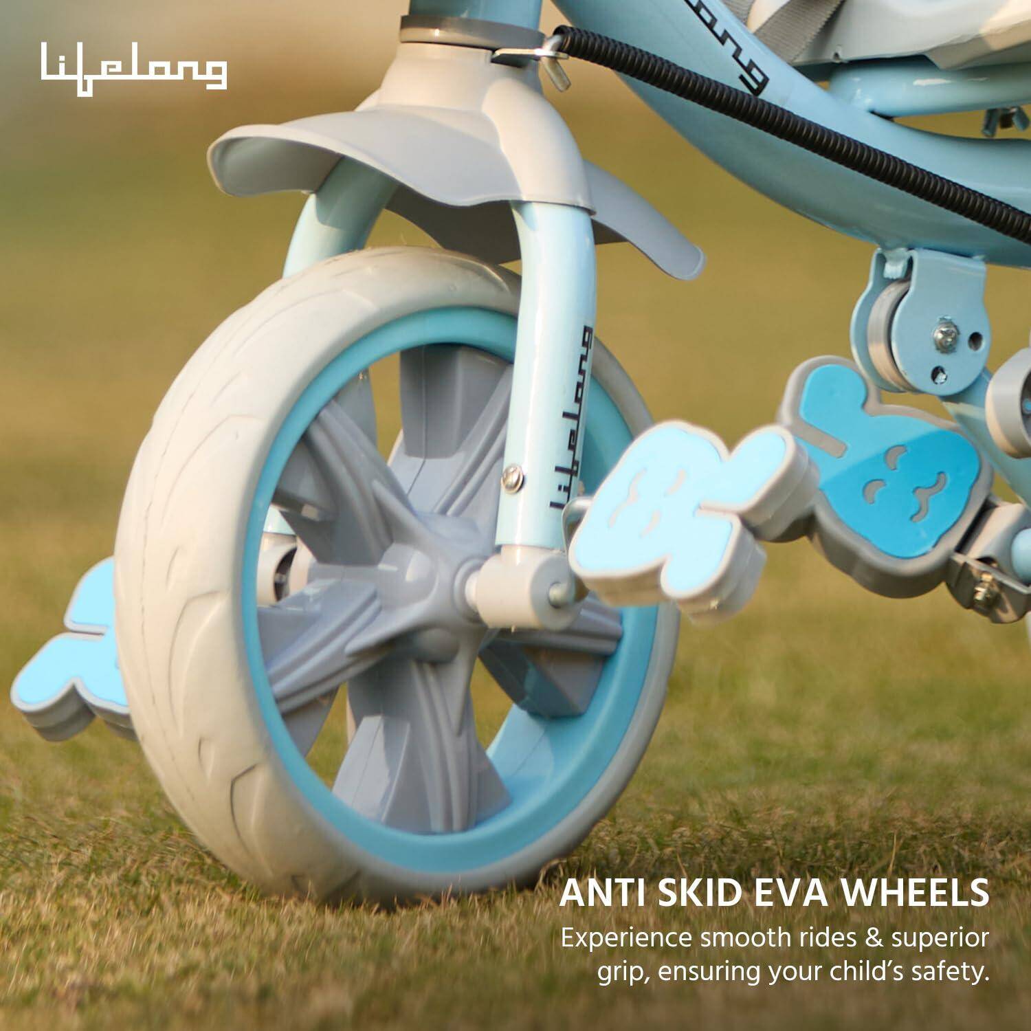 Lifelong Trike Cycle for Kids Cycle 2-5 years - Tricycles for Boy & Girl - Baby cycle - bicycle for kids - Bike with 3 EVA Wheels, Bell & Basket -Durable tricycle with Parental Control 30kg Capacity -  2
