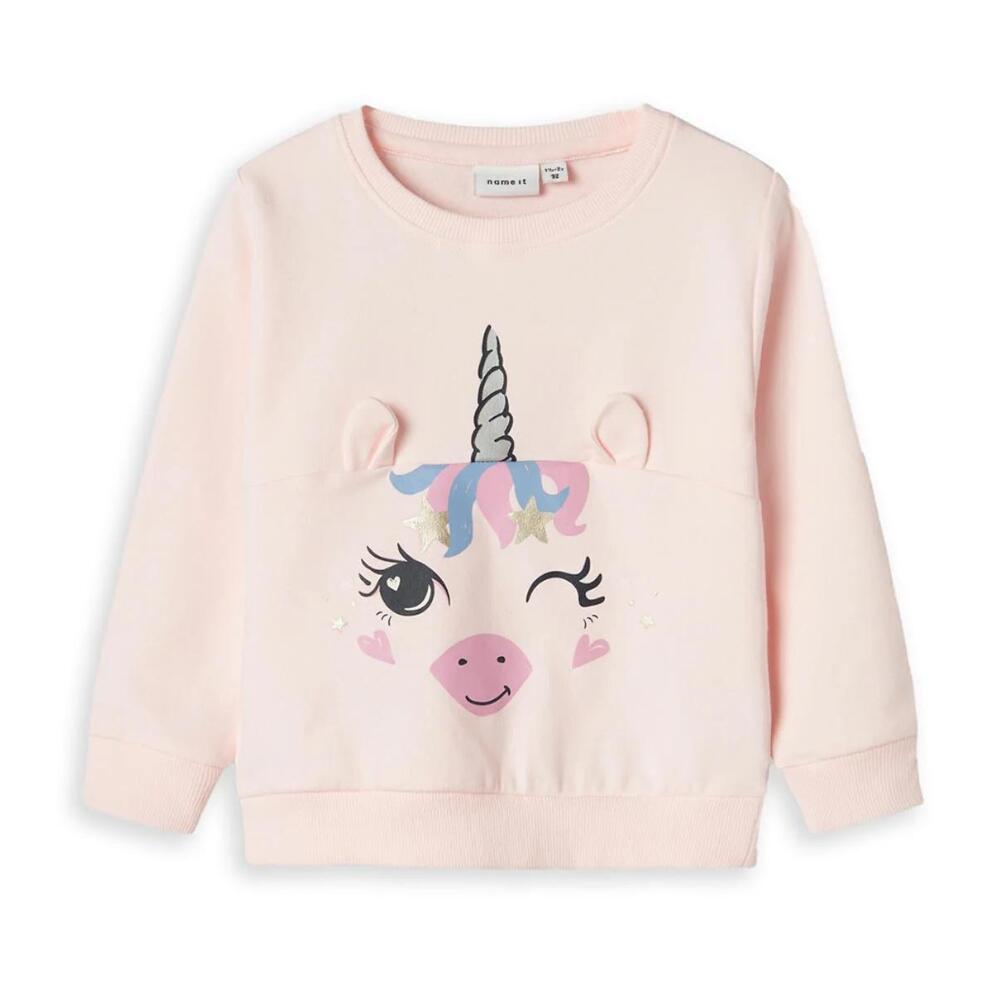 Camisola de menina NAME IT KRISTINE UNICORN. Pink 1/2