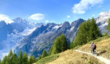 E-bike onder de gletsjers van Valle d'Aosta