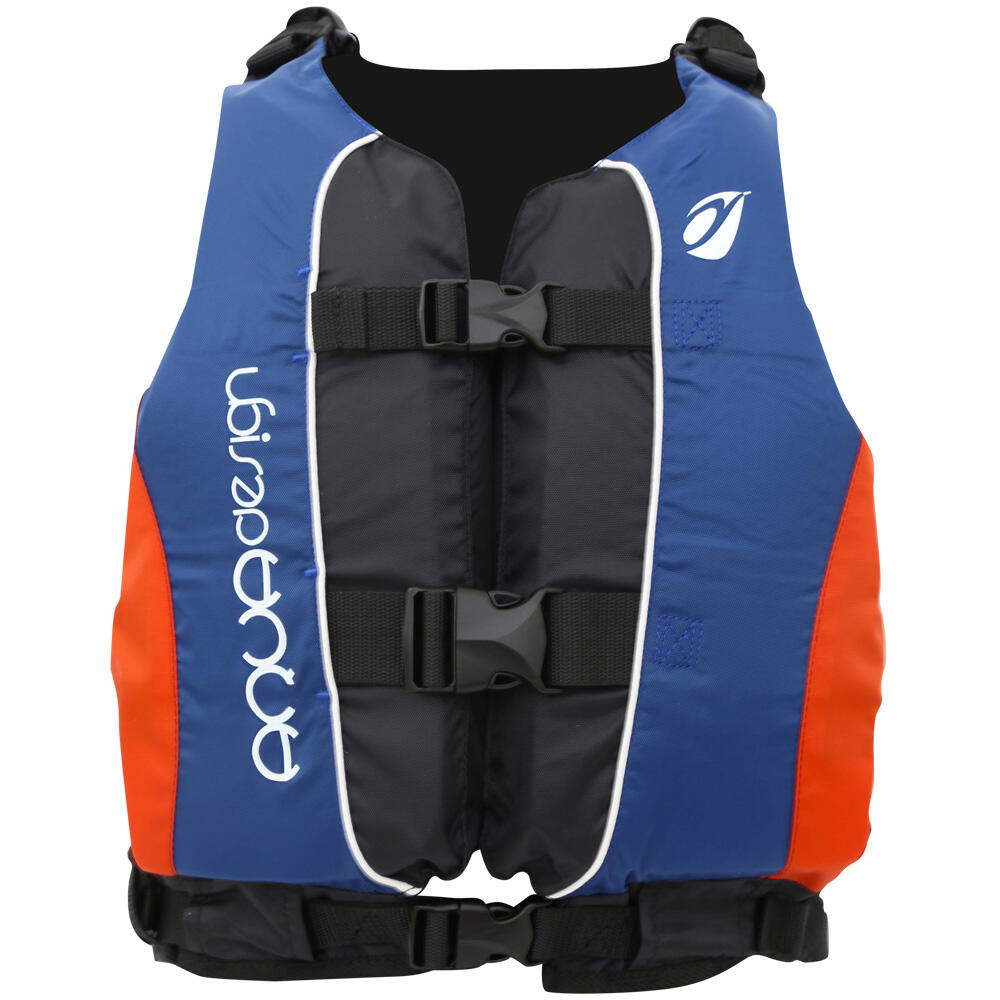 Gilet d Aide a la Flottabilite 50N pour Kayak et SUP Twist Club Bleu Rouge AQUADESIGN Decathlon