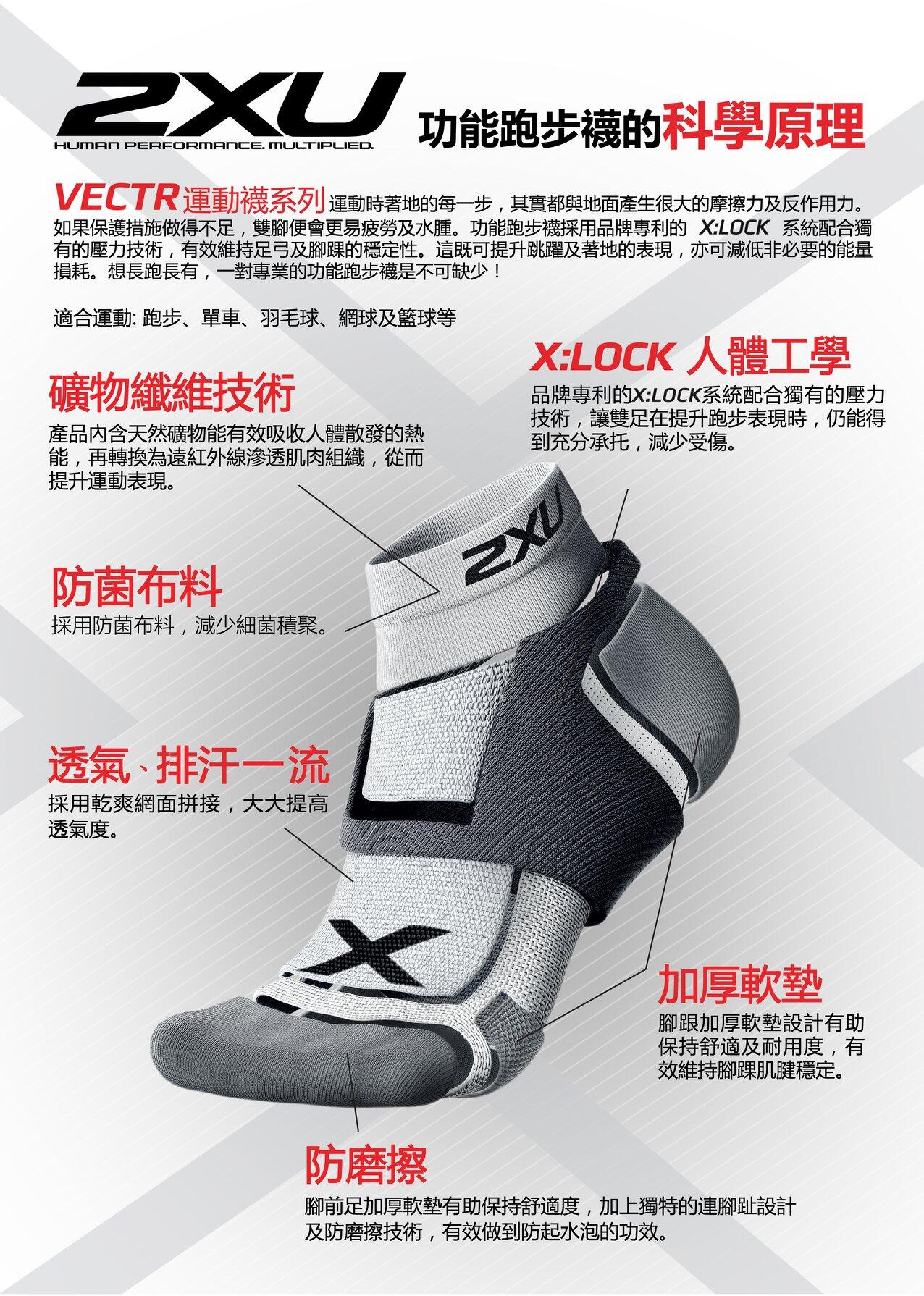 Vsctr Vectr Light Cushion Crew Socks - White