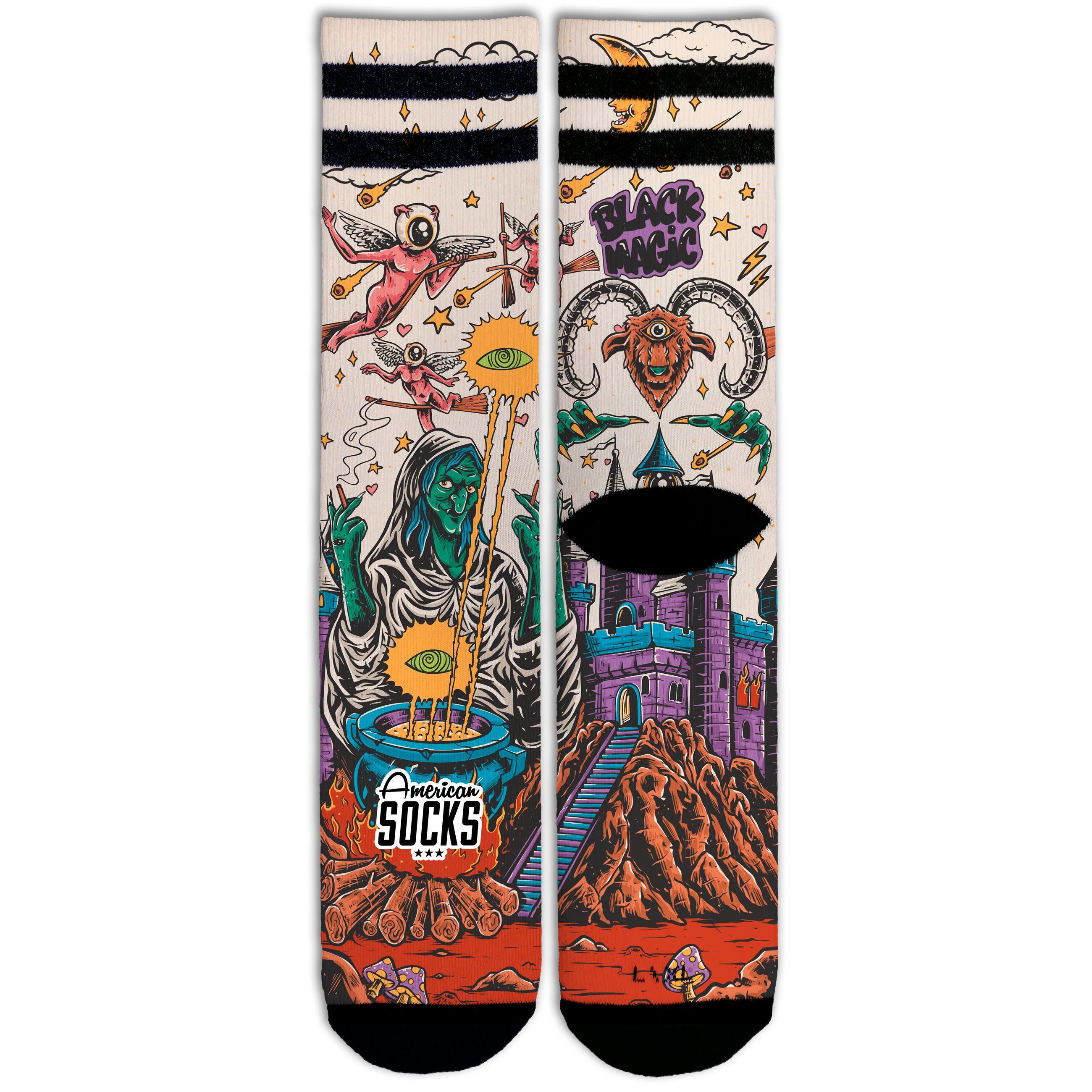 AMERICAN SOCKS Calzini Black Magic - Mid High - American Socks