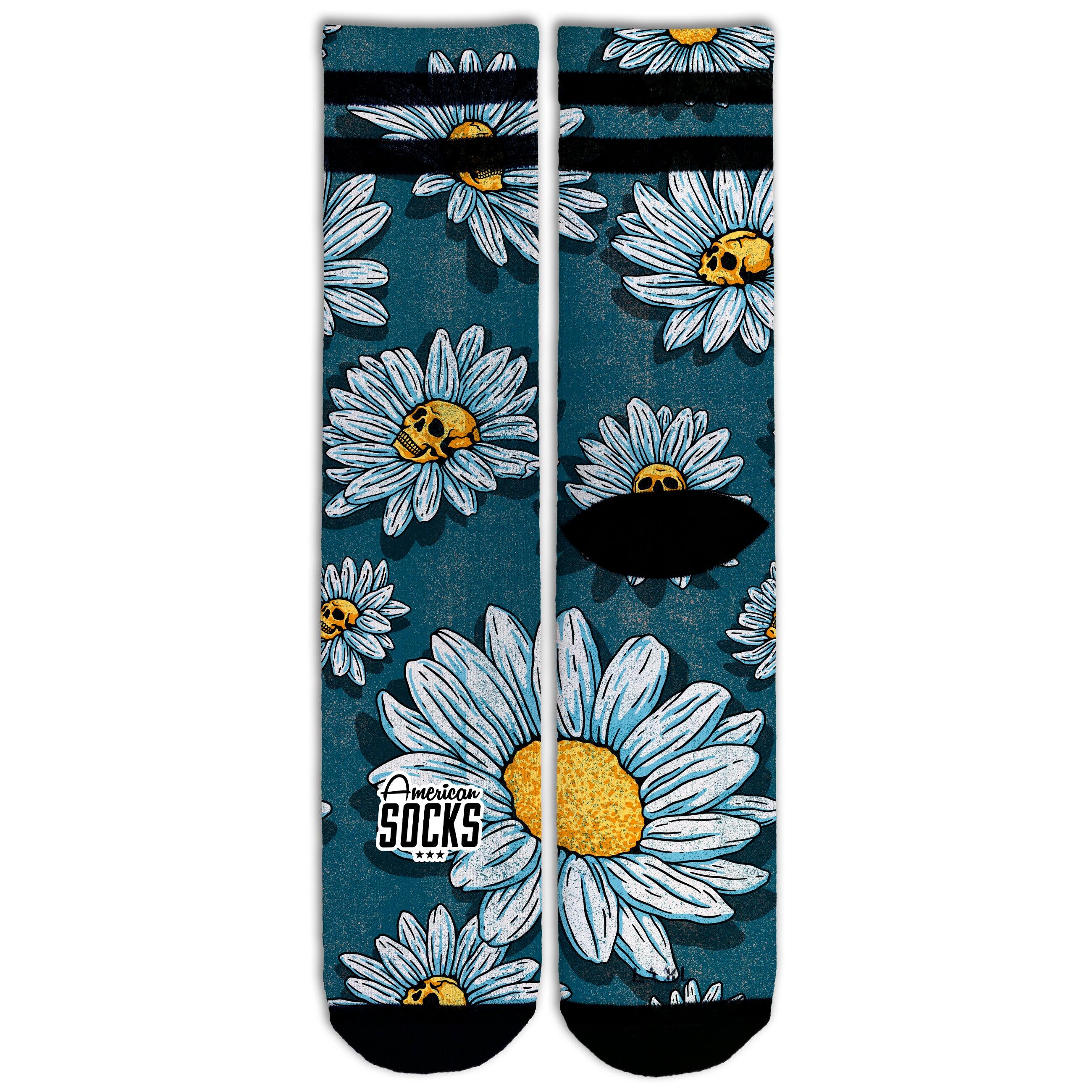 AMERICAN SOCKS Calzini Daisies - Mid High - American Socks