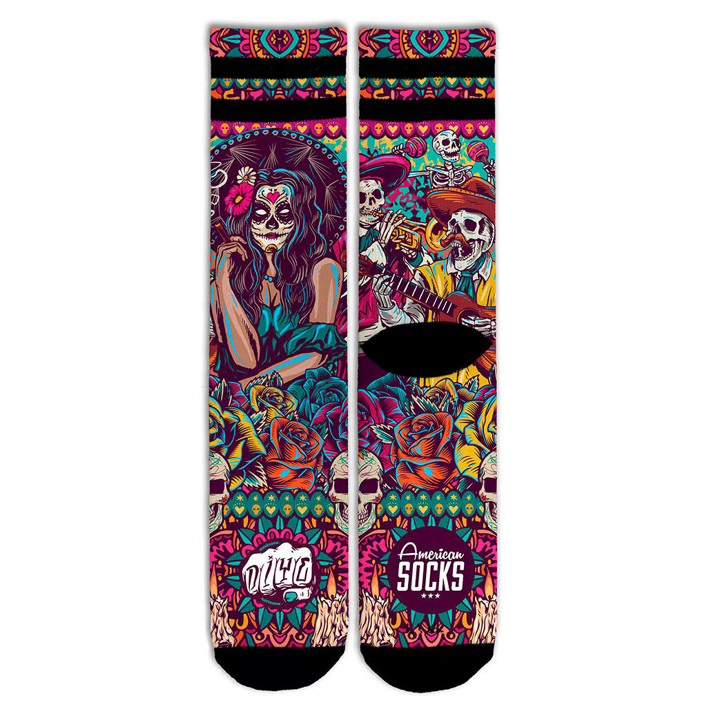 AMERICAN SOCKS Calzini Día de los muertos - Mid High - American Socks