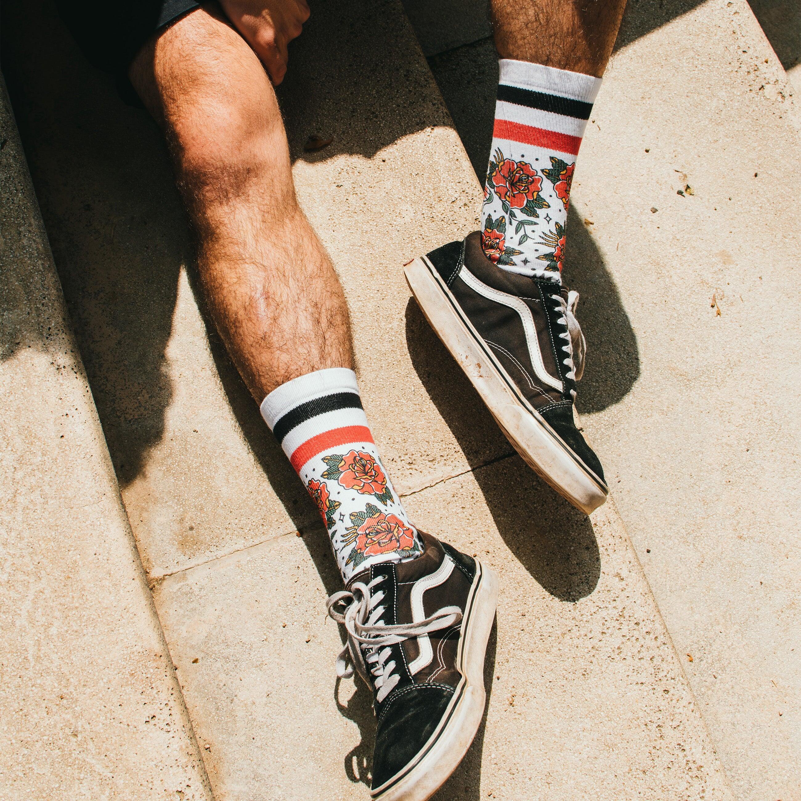 Sokken American socks model Moth Mid High voor unisex 6/7