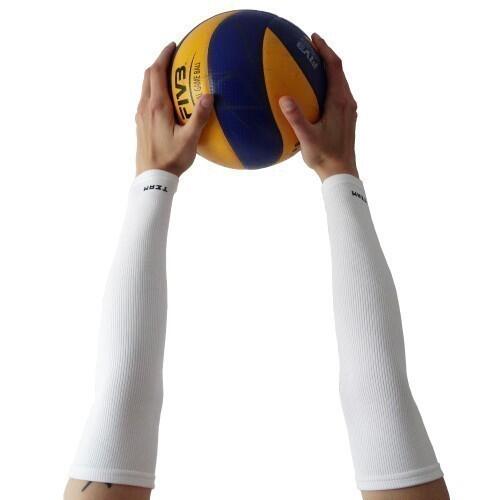 Rękawki siatkarskie unisex JG TEAM prążkowane midi 2/4
