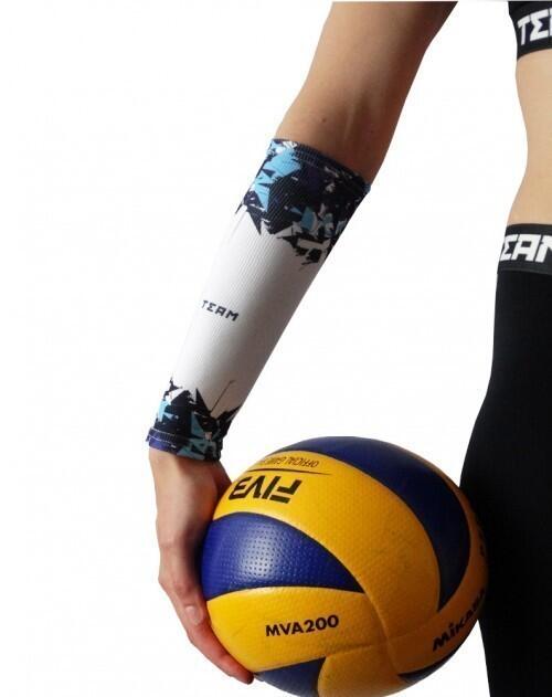 Rękawki siatkarskie unisex JG TEAM prążkowane krótkie 4/6