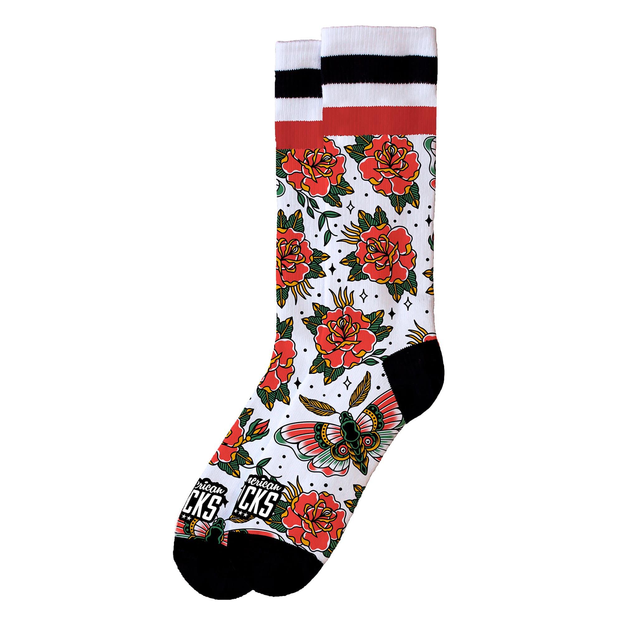 Sokken American socks model Moth Mid High voor unisex 3/7