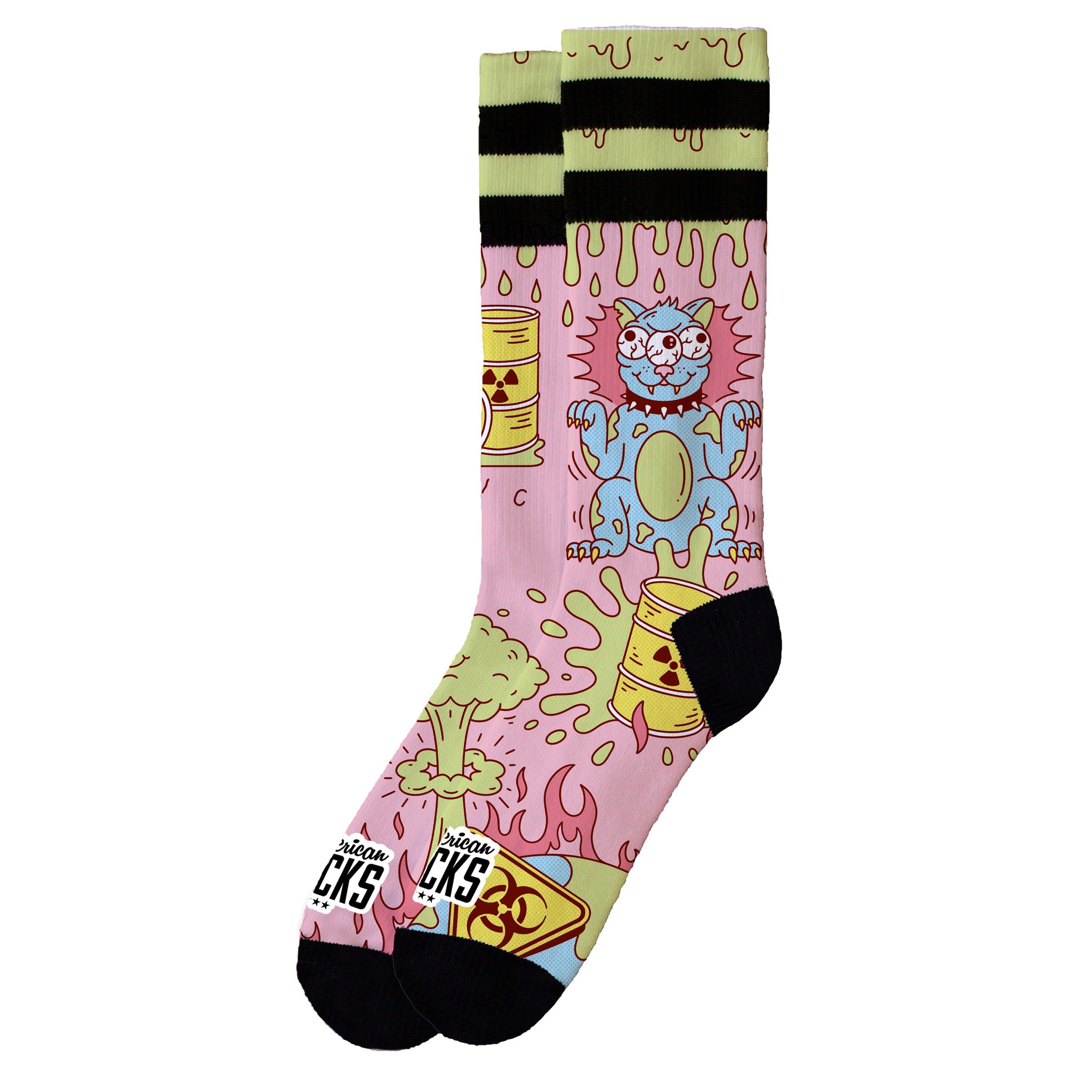 AMERICAN SOCKS Mid High Signature Series Radioactive 2/6