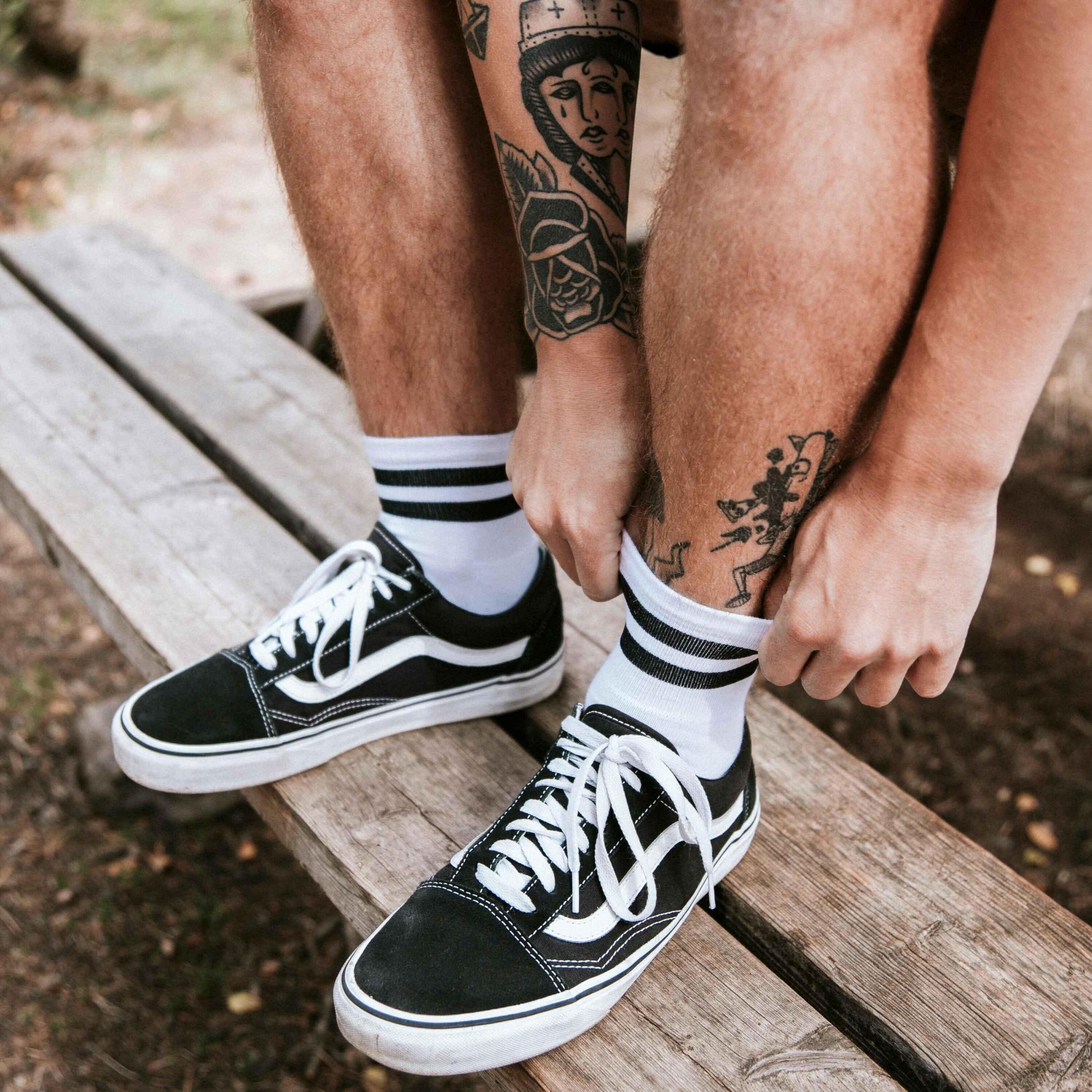 Meias American Socks Old School Brancas 6/7