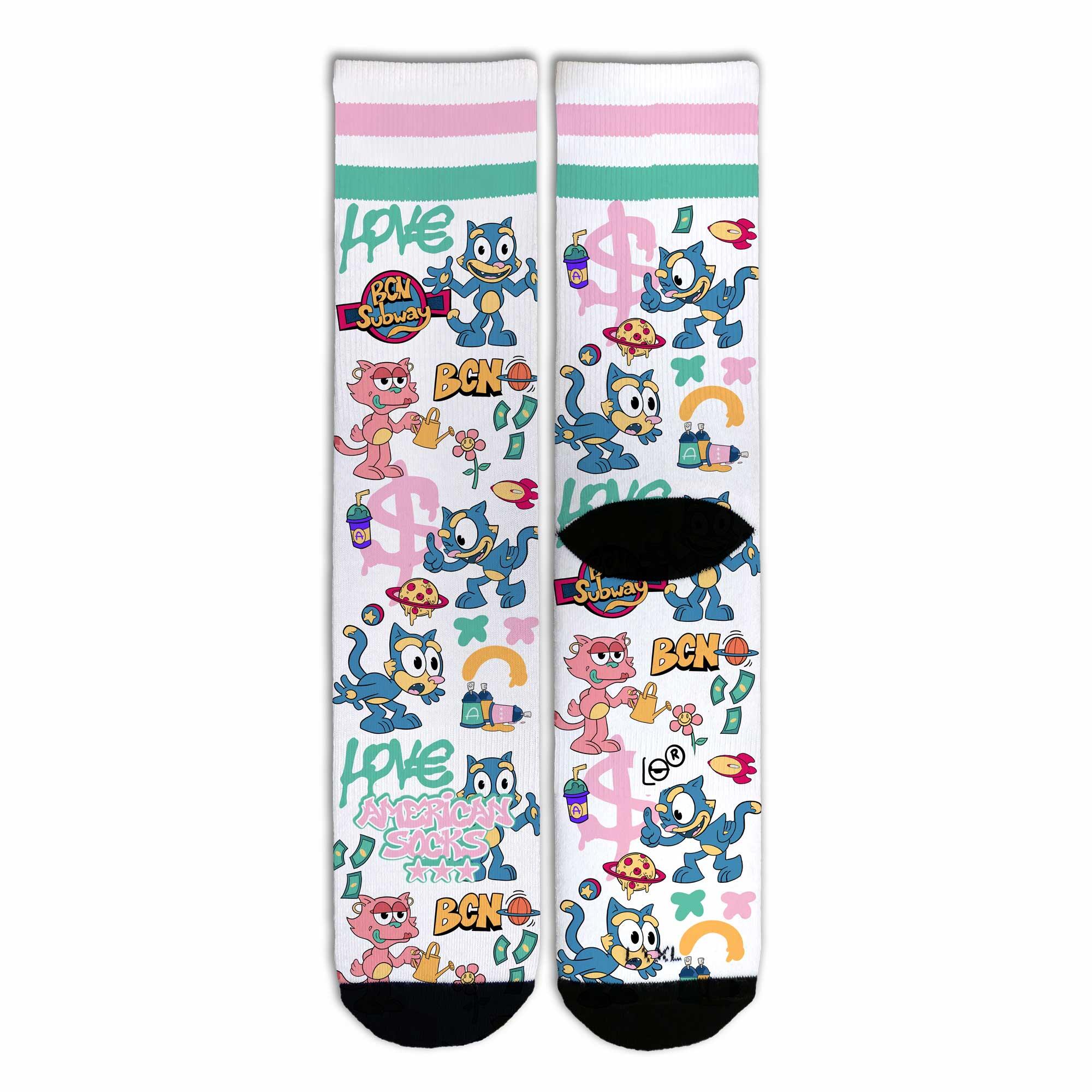 Șosete Calze American Socks Copy Cat