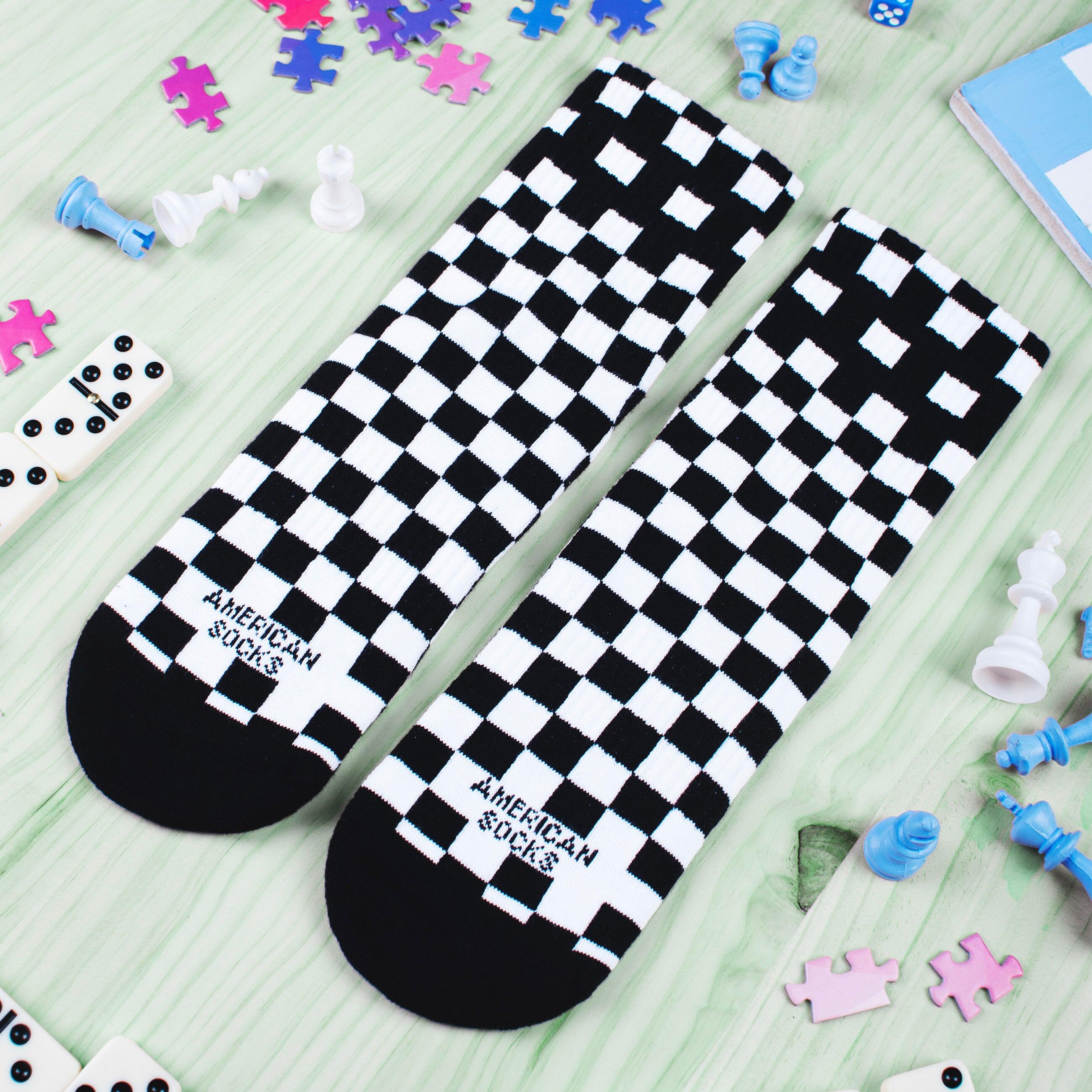 Calcetines Checkerboard B/W - Ankle High - American Socks 7/7