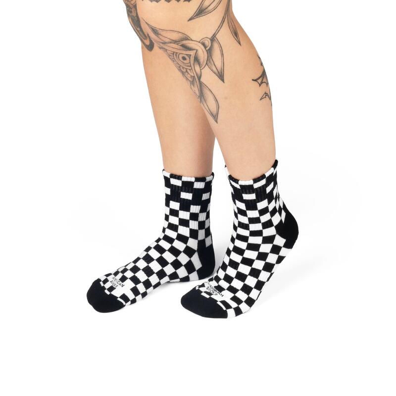 Calcetines Checkerboard B/W - Ankle High - American Socks