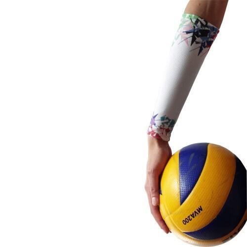 Rękawki siatkarskie unisex JG TEAM prążkowane krótkie 4/5