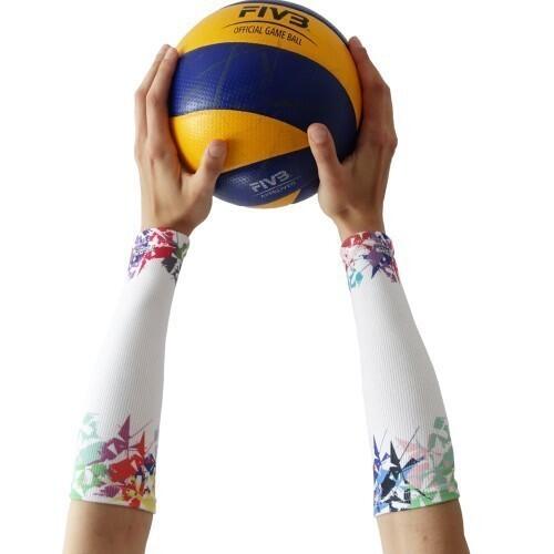 Rękawki siatkarskie unisex JG TEAM prążkowane krótkie 2/5