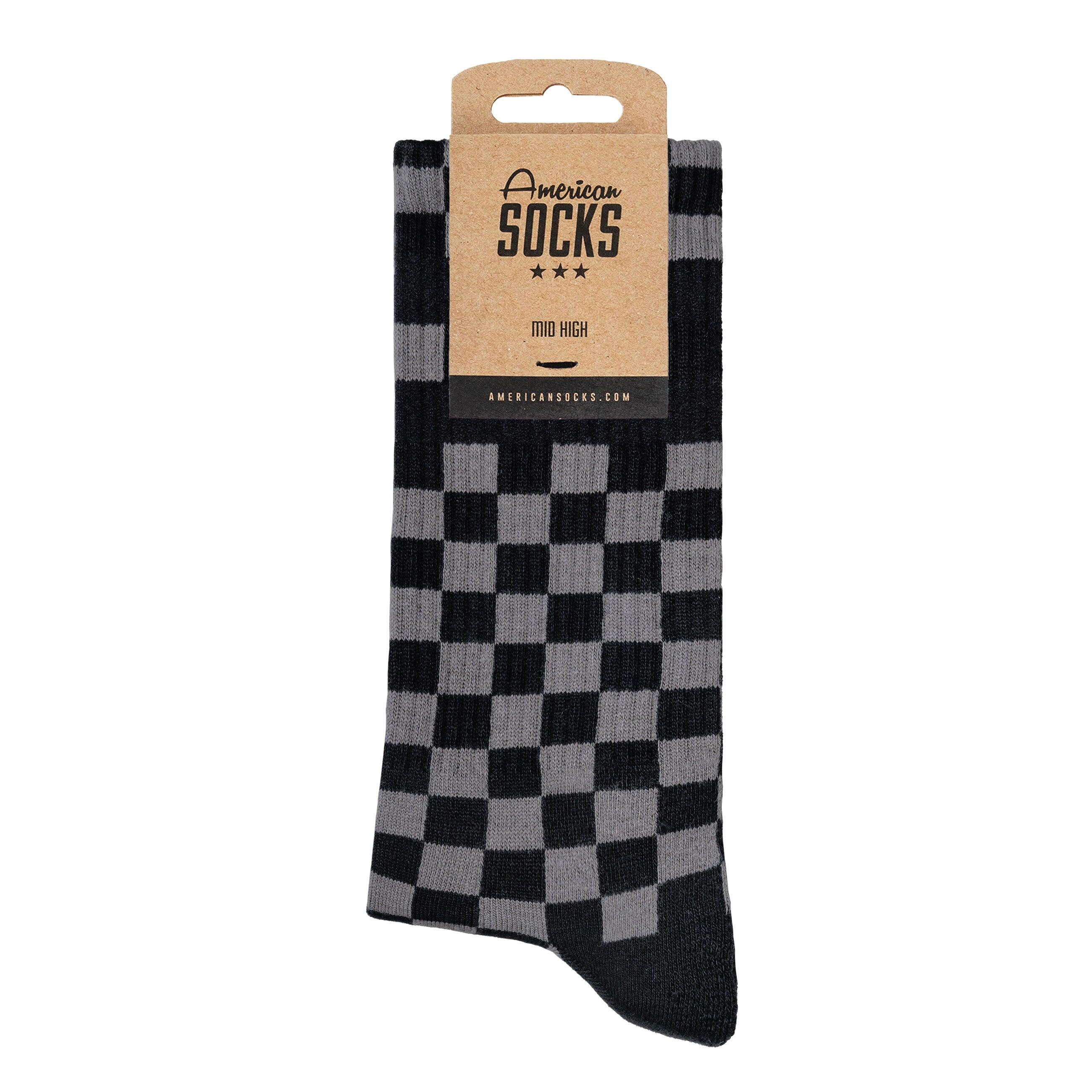 Chaussettes Checkerboard B/G - Mid High - American Socks 3/7