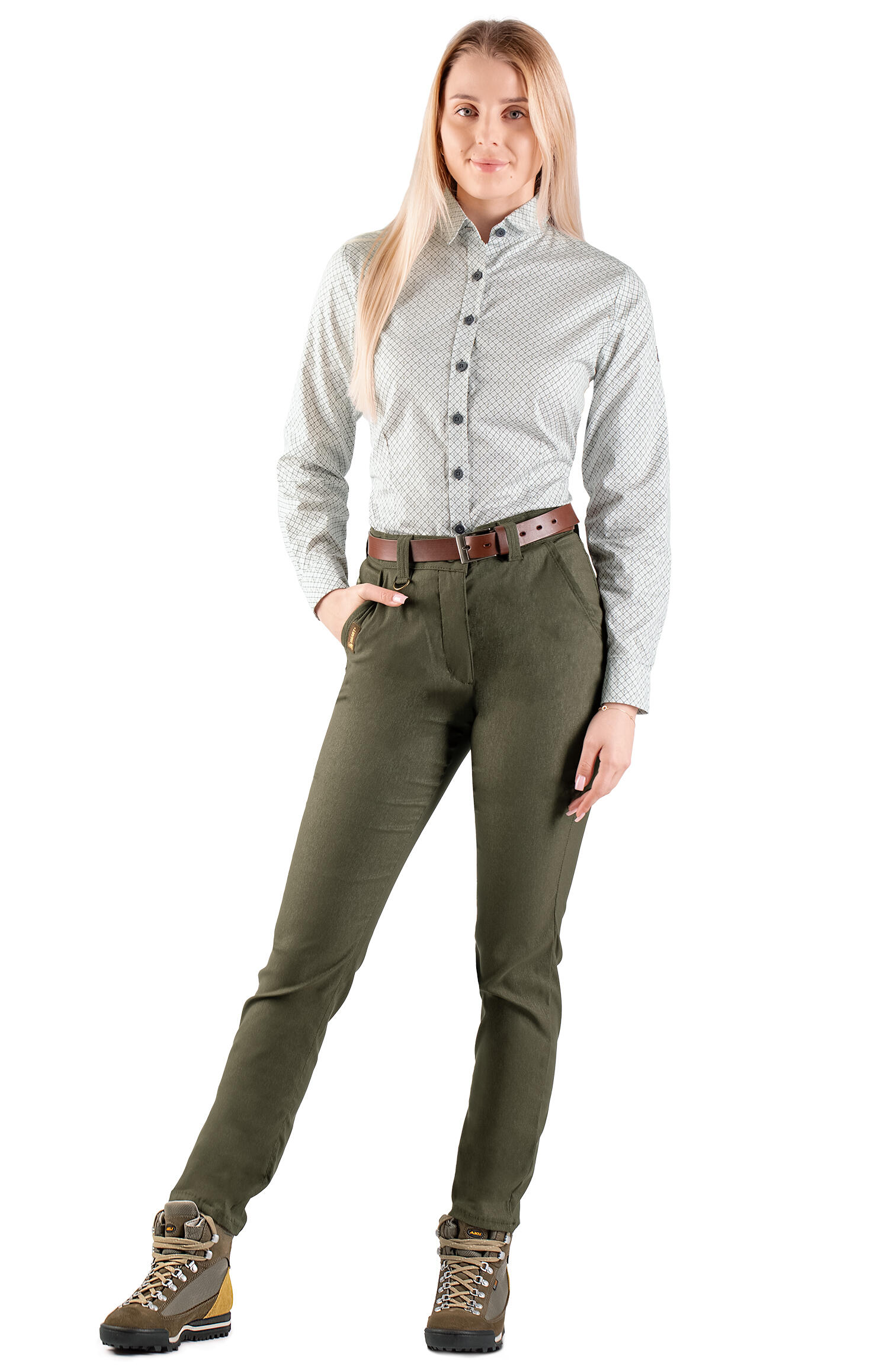 Damen Jagdhemd Tagart Deerland mit Hirschmotiv 3/6