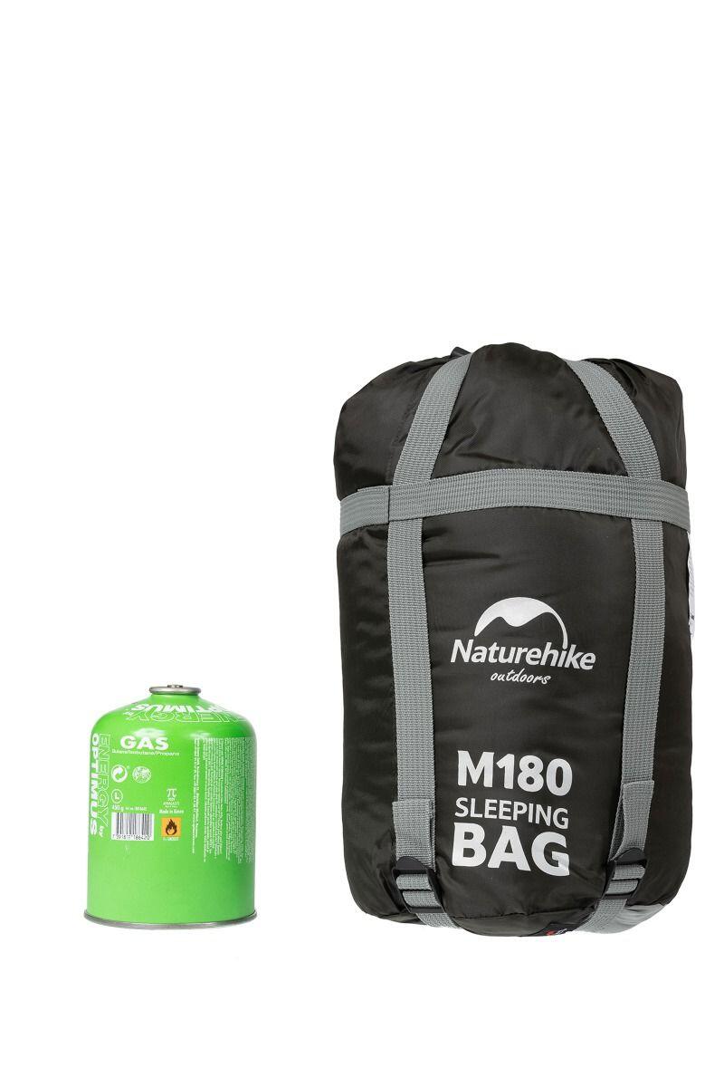 Saco de Dormir Camping de Algodón Naturehike con Capucha Gris ligero 4/7
