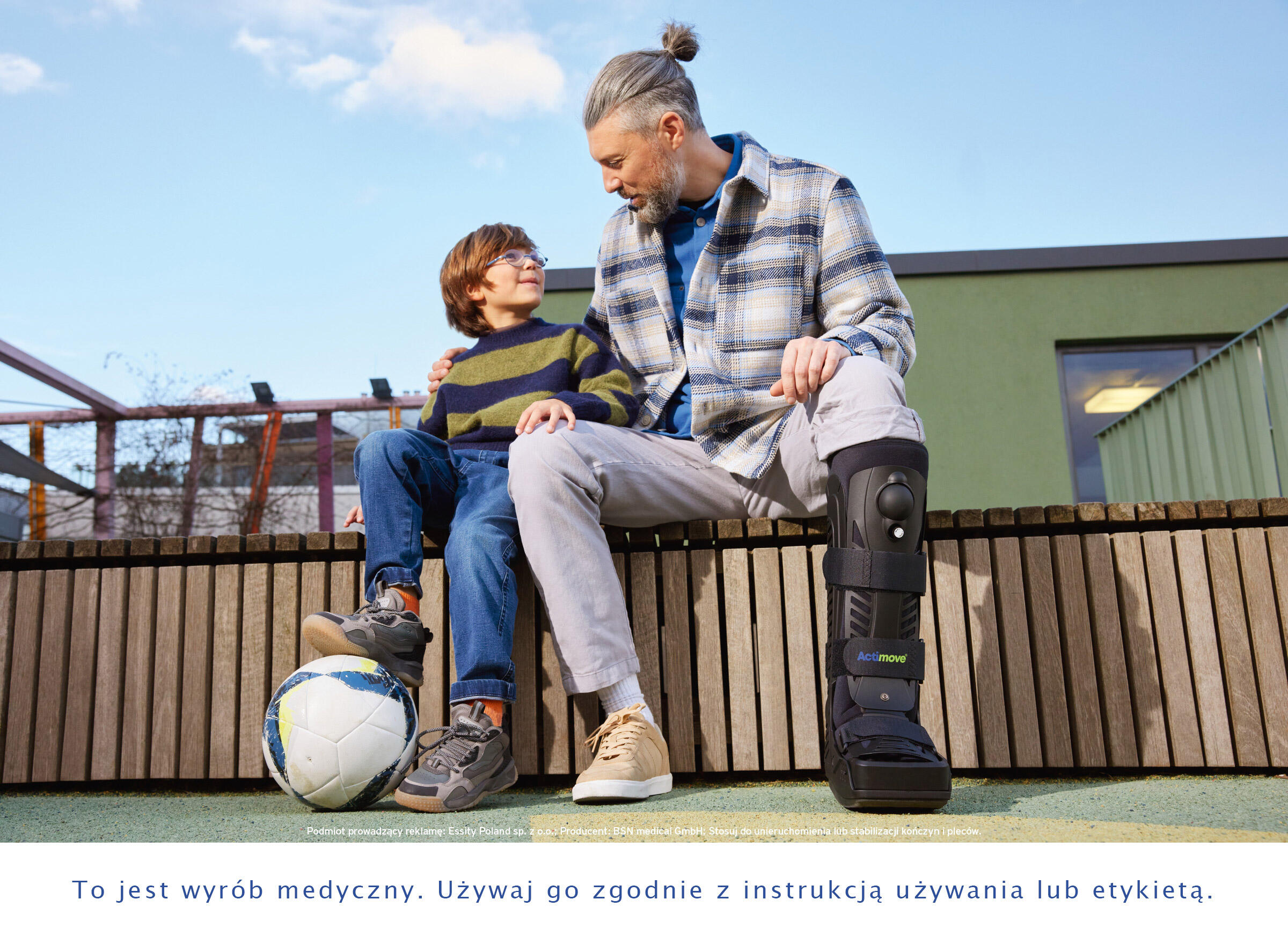Orteza pneumatyczna goleń i stopę wysoka Actimove zamknięte palce 5/5