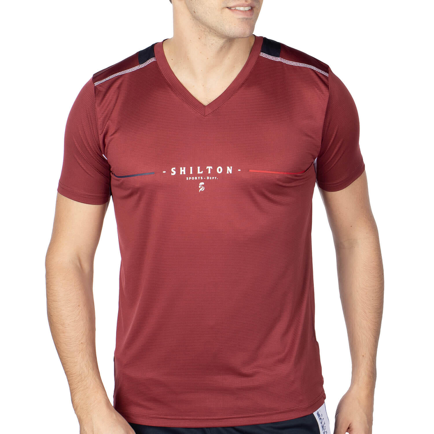 Shilton - T-shirt Shilton Sport Dept Homme - T-shirt Manches Courtes - Marron|rouge - 52 2xl - Decathlon