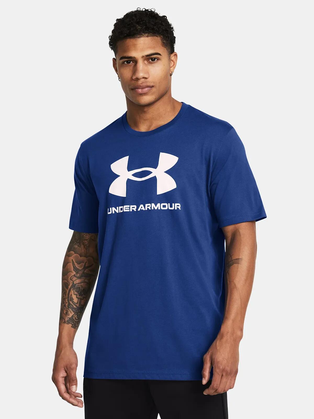 Heren Under Armour Sportstyle Logo T-shirt Fitness 3/6