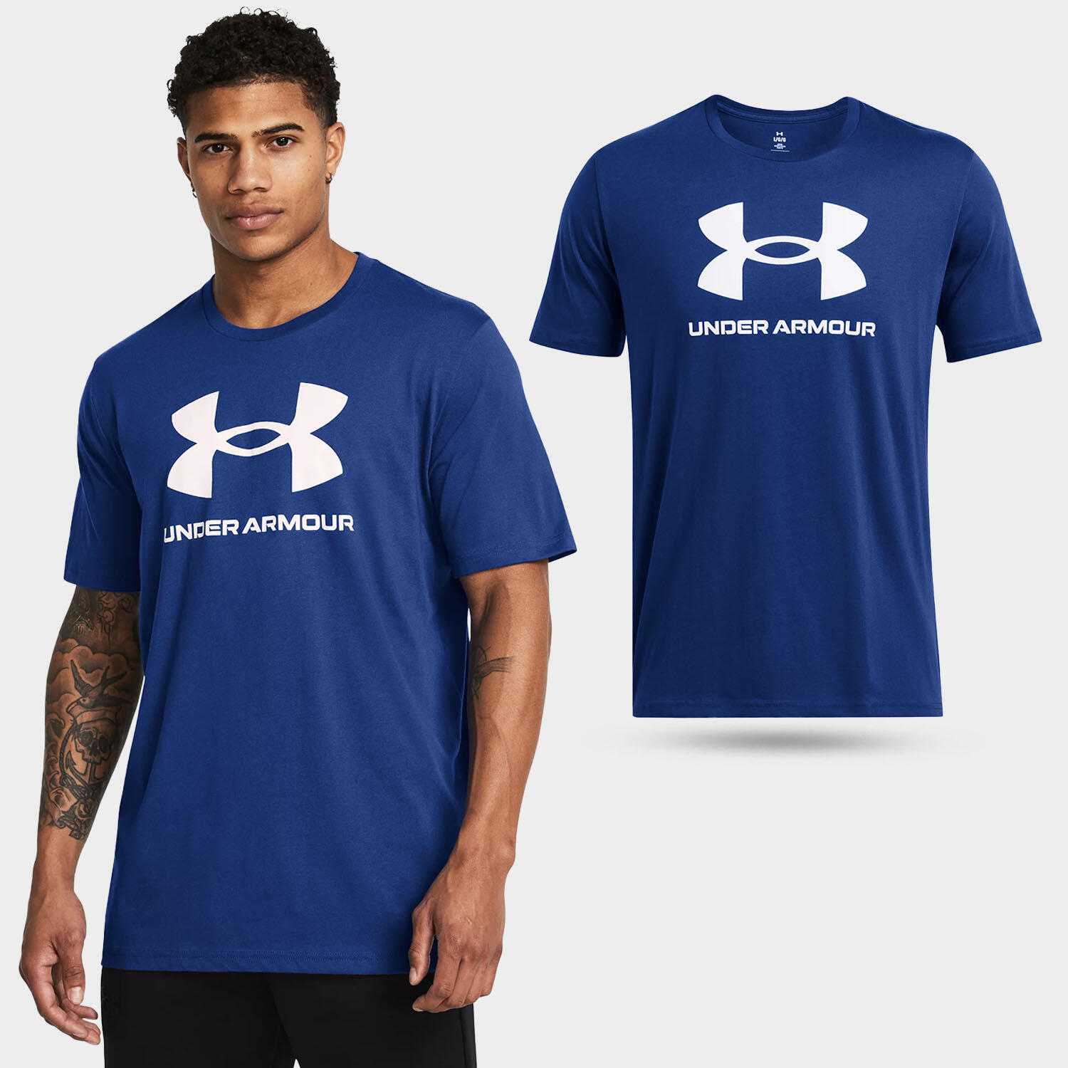Heren Under Armour Sportstyle Logo T-shirt Fitness 2/6
