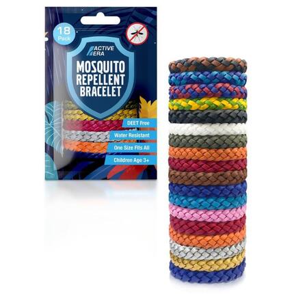 Opaski odstraszające komary Explorer – zestaw 18 szt. w różnych kolorach