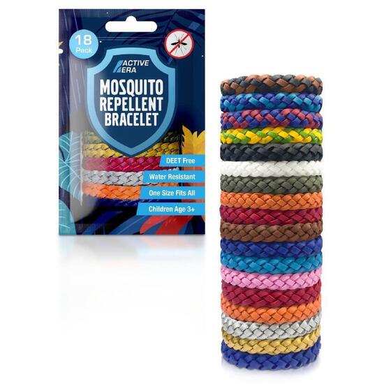 Opaski odstraszające komary Explorer – zestaw 18 szt. w różnych kolorach