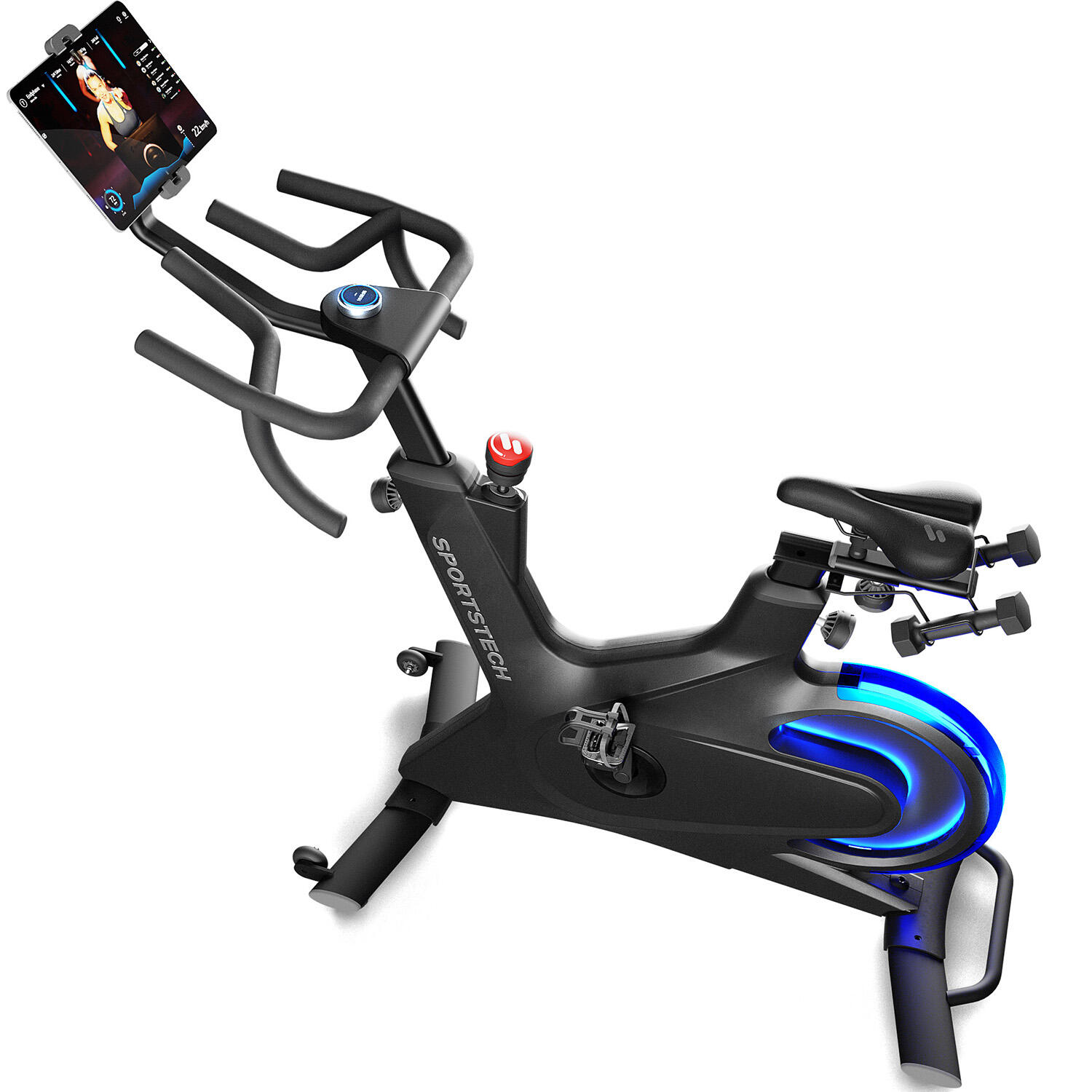 Sportstech sBike Lite | Función LED y soporte App | Innovadora Speedbike 3/7