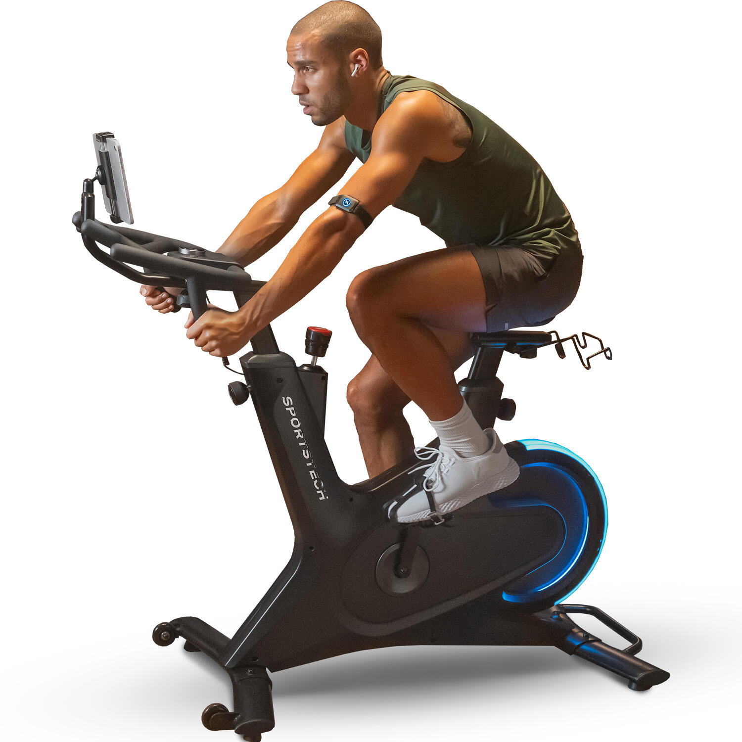 Sportstech sBike Lite | Función LED y soporte App | Innovadora Speedbike 5/7