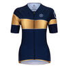 Fietsshirt dames met korte mouw in Blauw 8andCounting