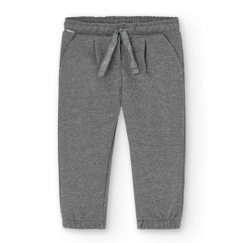 Pantalón felpa Gimnasia Niña Boboli Gris