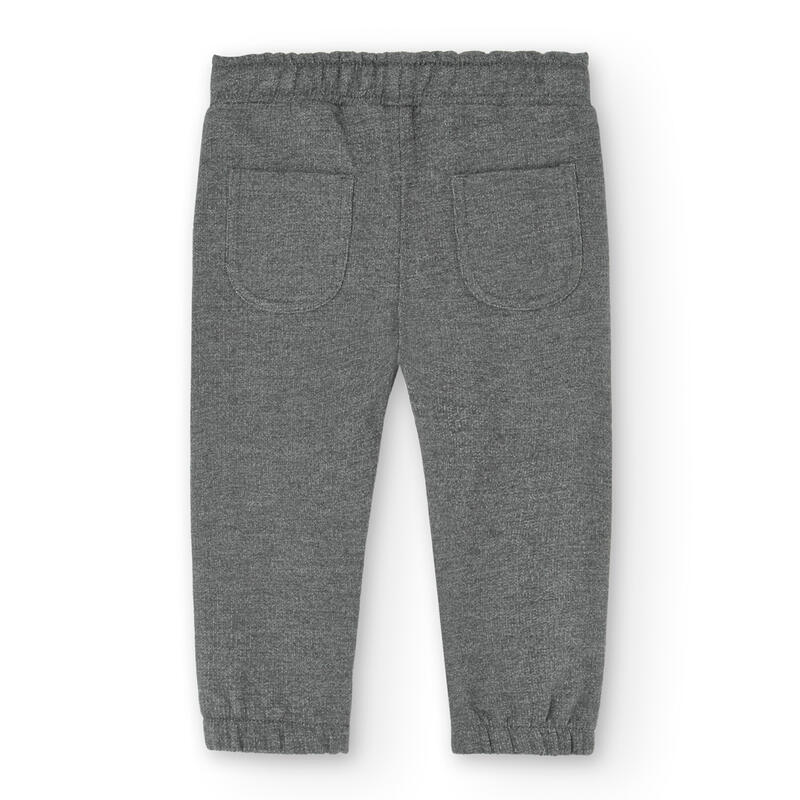 Pantalón felpa Gimnasia Niña Boboli Gris