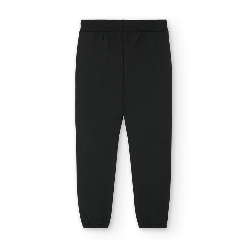 Pantalón felpa Gimnasia Niño Boboli Negro